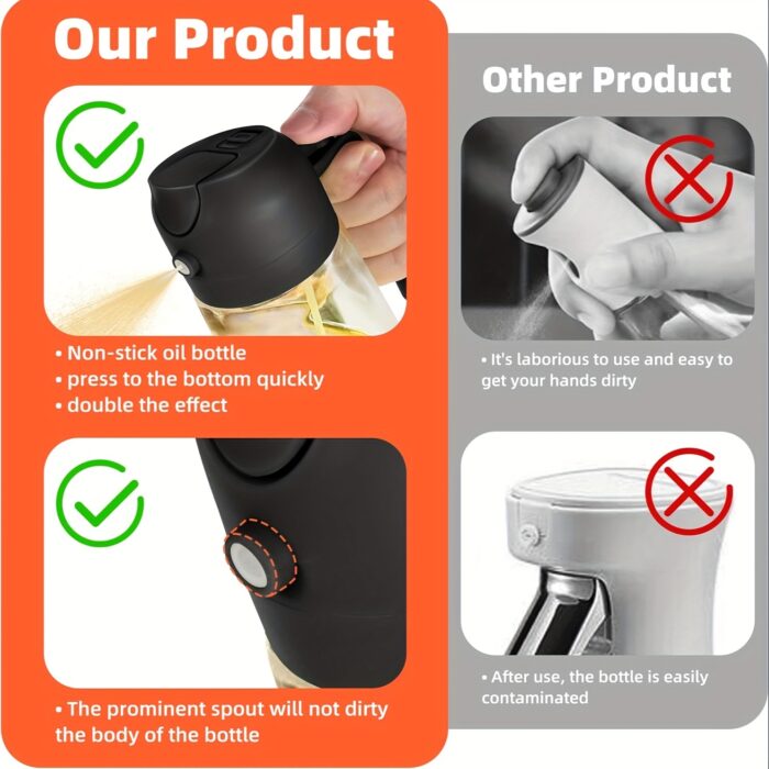 Bartan 2 in 1 Oil Dispenser Bottle for Kitchen - Image 9