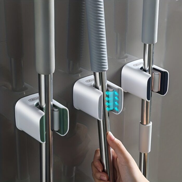 Bartans Punch-free Wall Mounted Mop And Broom Storage Clip - Image 3